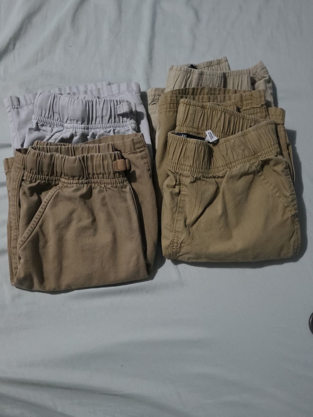 Bundle of 4 pairs of Boys Size 10 comfortable pull-on shorts.